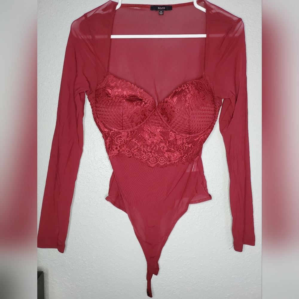 Maroon bodysuit